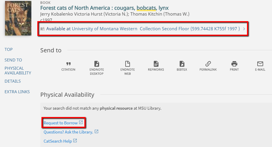 Screenshot of a book that is available to borrow from the University of Western.