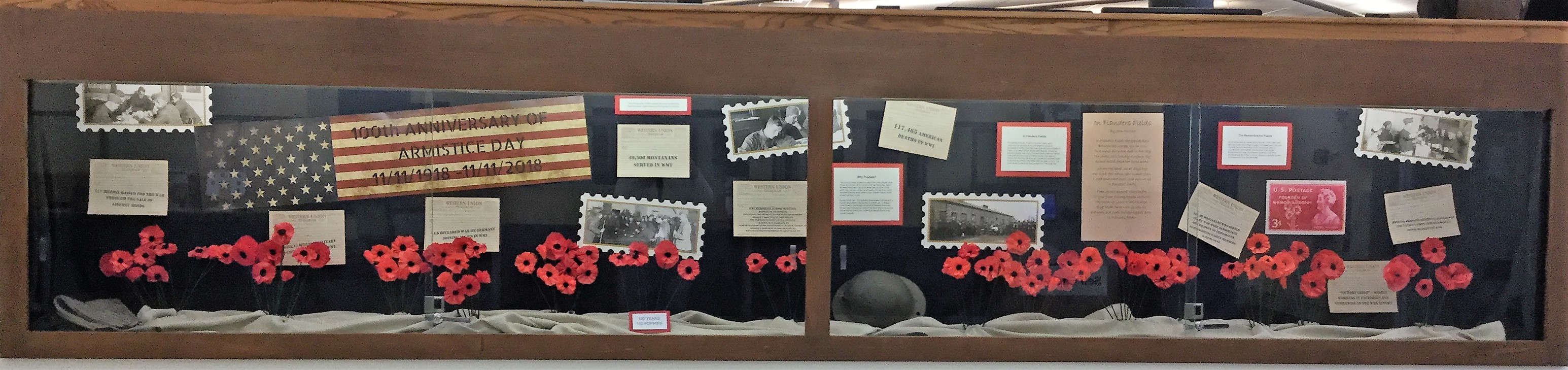 Cropped image of the whole Armistice Display 