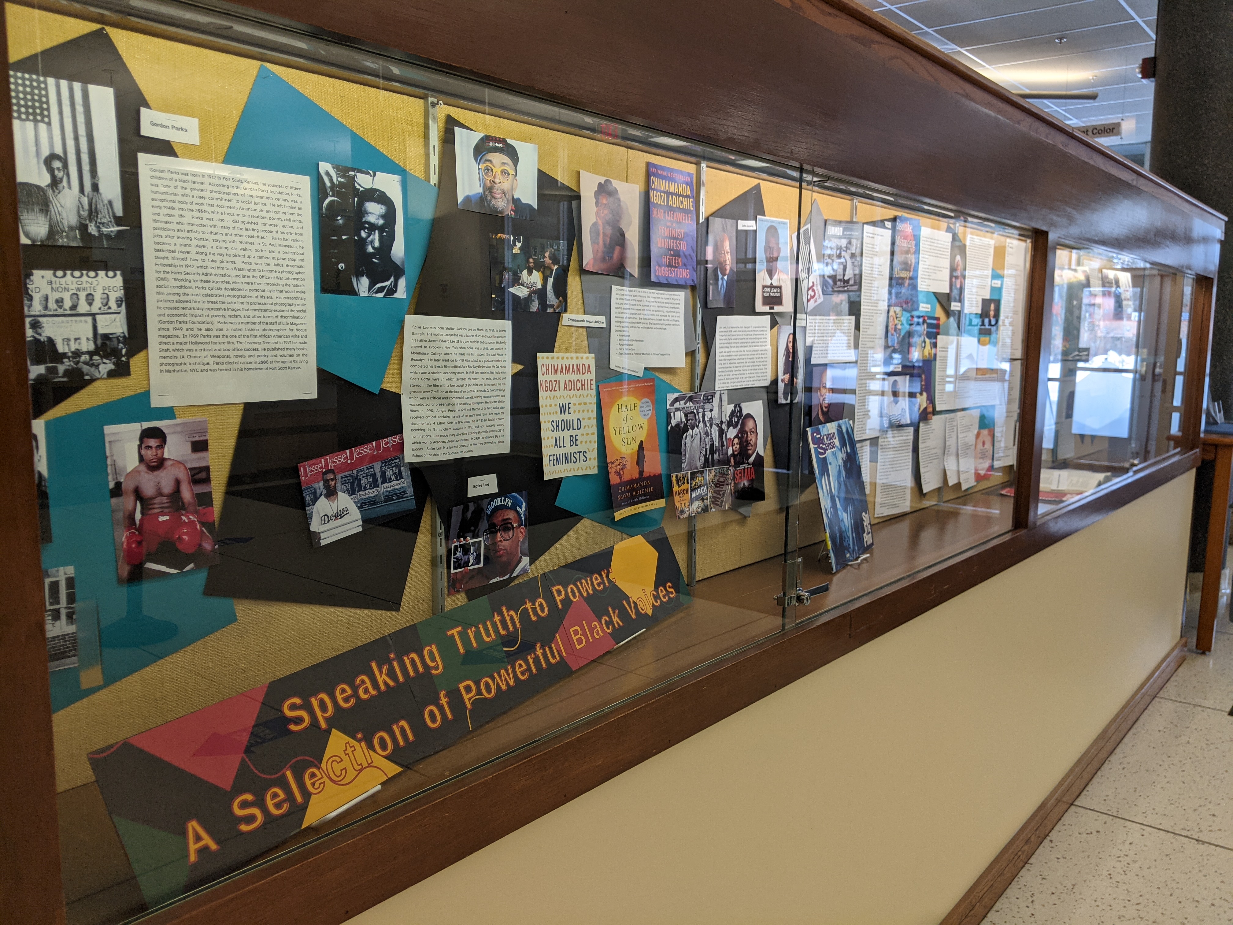 Black History Month Display - Angled from Left