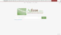 AgEcon Search: Research in Agricultural and Applied Economics screenshot