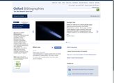 Oxford Bibliographies Online screenshot