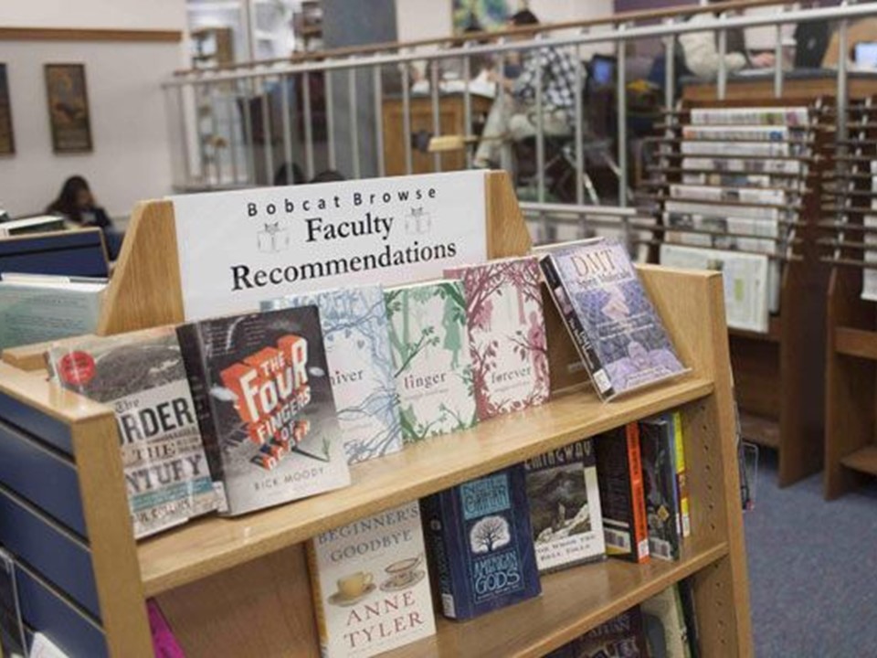 Display of faculty recommendations in the browse collection. 