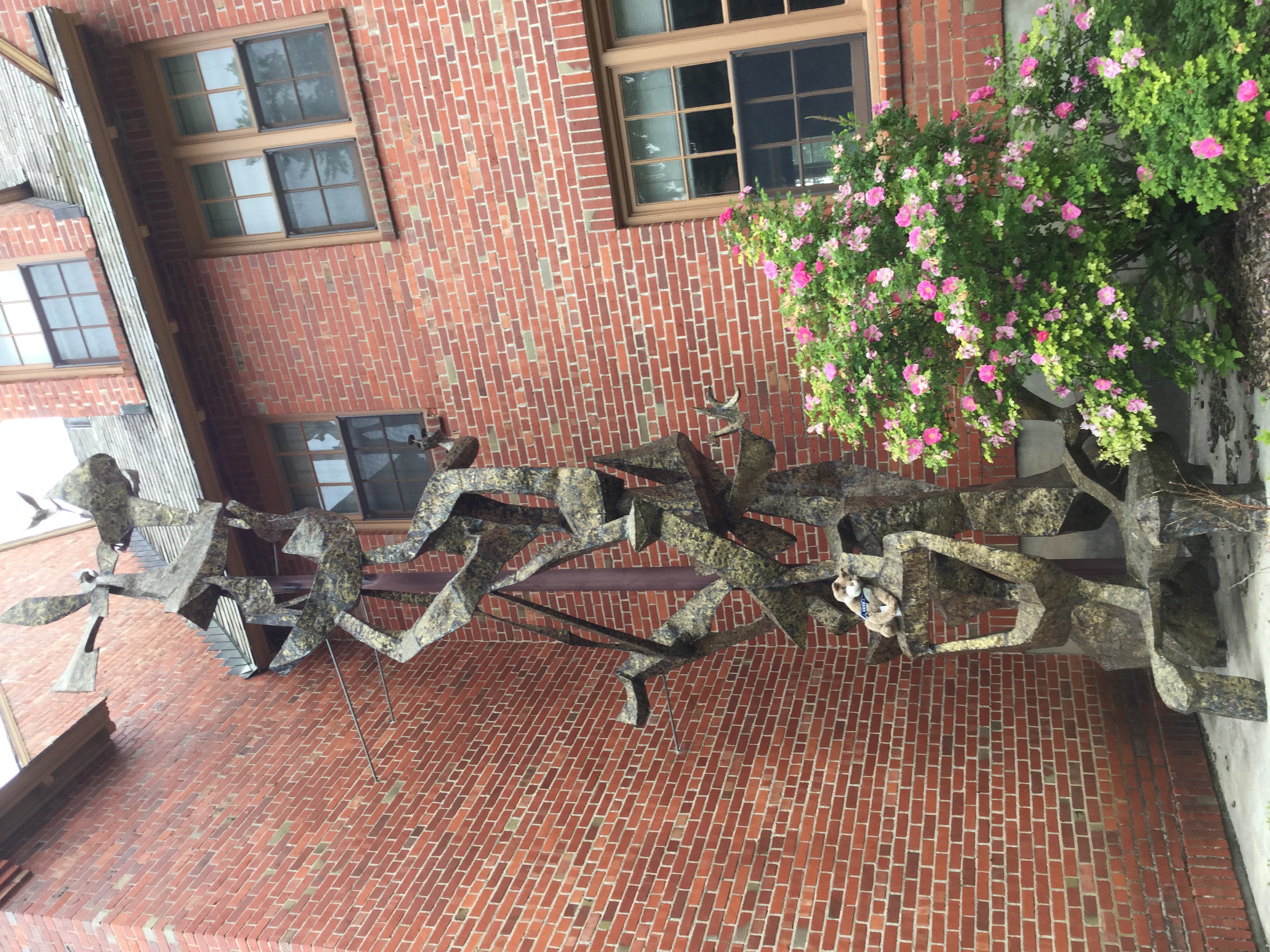 Scultpure on campus today