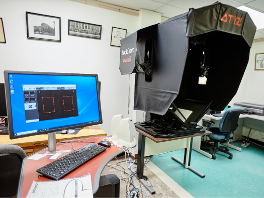 Image of a scanner used for archiving delicate images