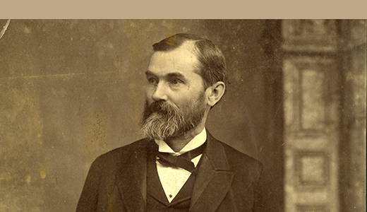 Graphic with portrait of Wilbur Fisk Sanders Graphic for Sanders digital collection