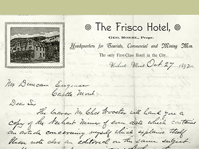 Image of text from the Folsom papers