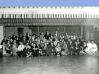 Group portrait of the class of 1940 members who were part of this newsletter
