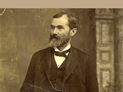 Graphic with portrait of Wilbur Fisk Sanders Graphic for Sanders digital collection