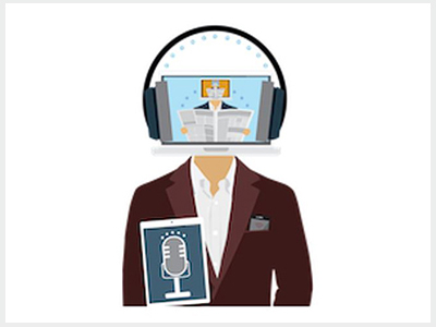 artwork of man with computer head