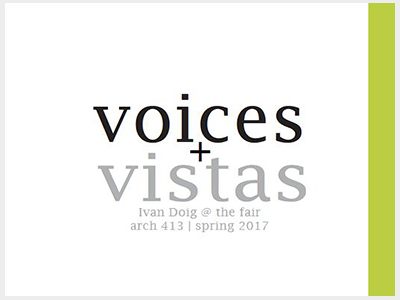 voices and vistas promo poster art