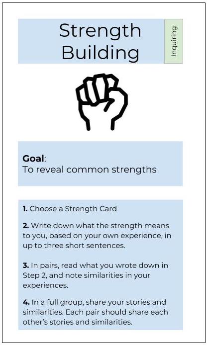 strength building card