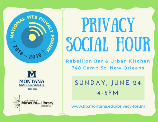 promo image for the privacy social hour
