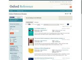 Oxford Reference Online screenshot
