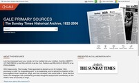 Sunday Times Historical Archive screenshot