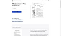 screenshot for Qualitative Data Repository (QDR)