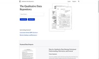 screenshot for Qualitative Data Repository (QDR)