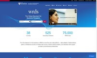 Wharton Research Data Services (WRDS) screenshot