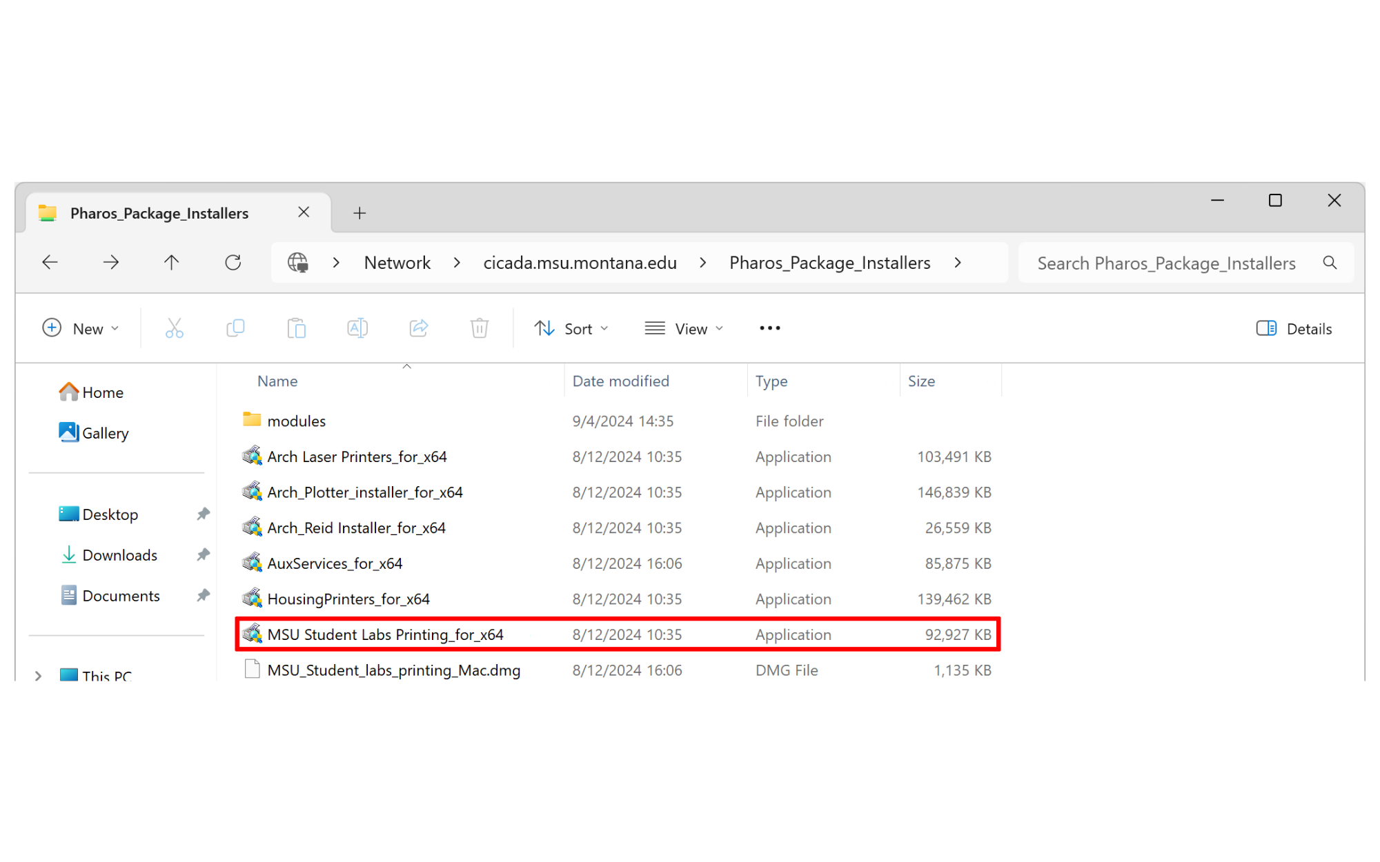 In the folder that opens, double-click the folder called Pharos_Package_Installers