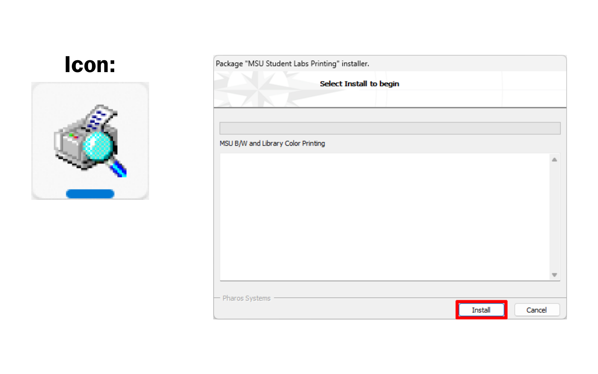 Within that folder, double-click the file named MSU Student Labs Printing_for_x64 