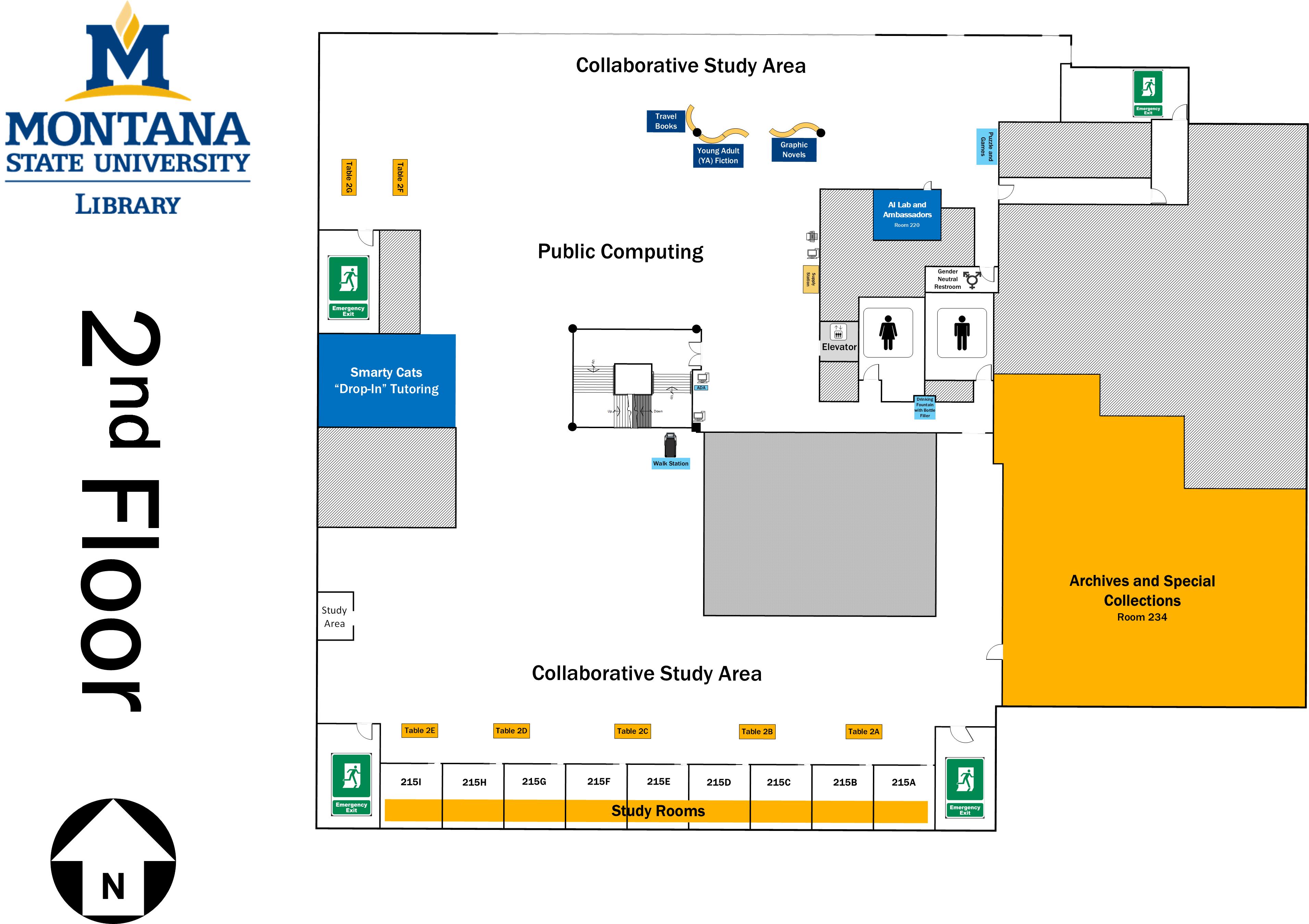 Second floor map